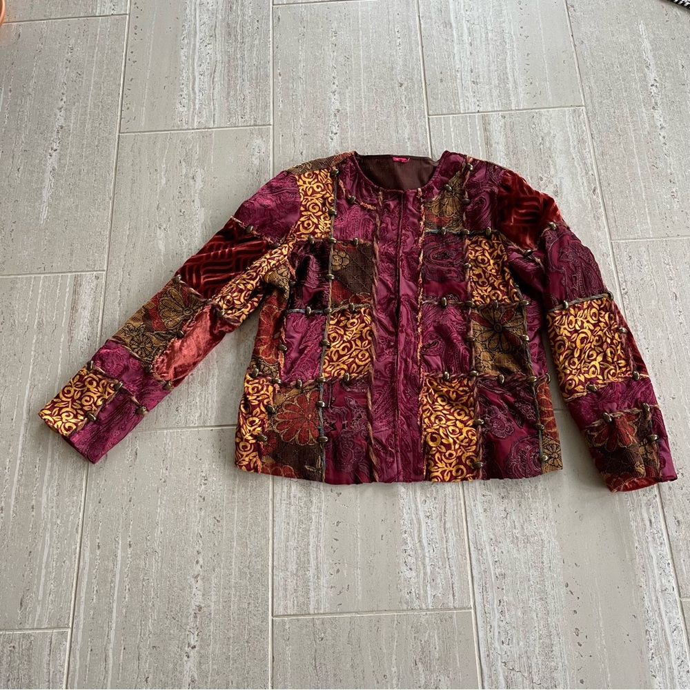 Elegant Patchwork Women's Blazer - image 2